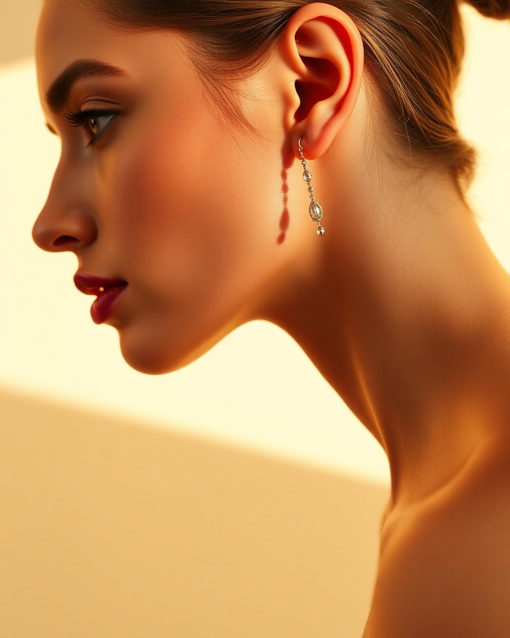Double row earrings